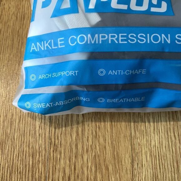 PA Plus Ankle Compression Socks Black Gray L/XL - Picture 3 of 13